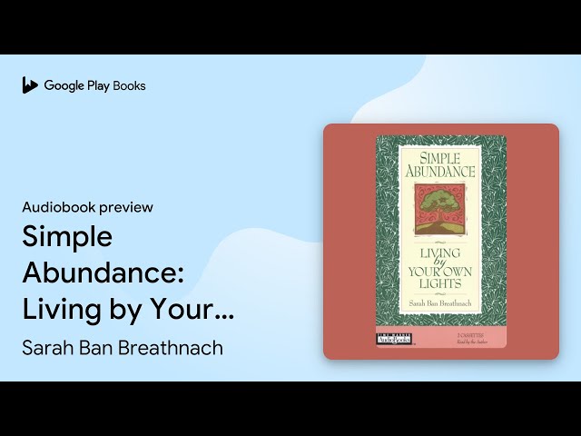 Sarah Ban Breathnach - Simple Abundance Audiobook  