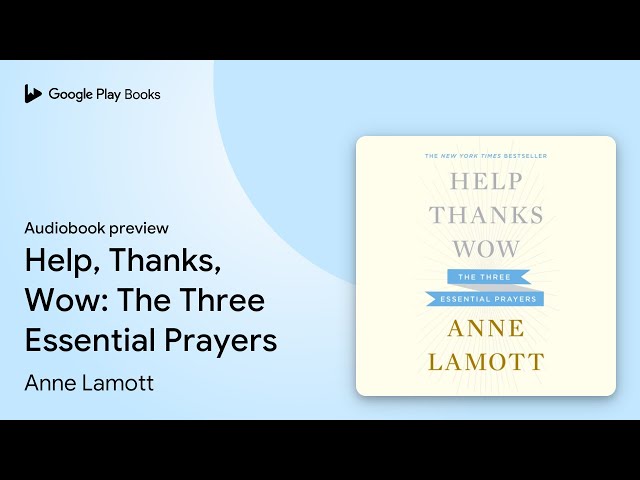 Anne Lamott - Help, Thanks, Wow Audiobook  