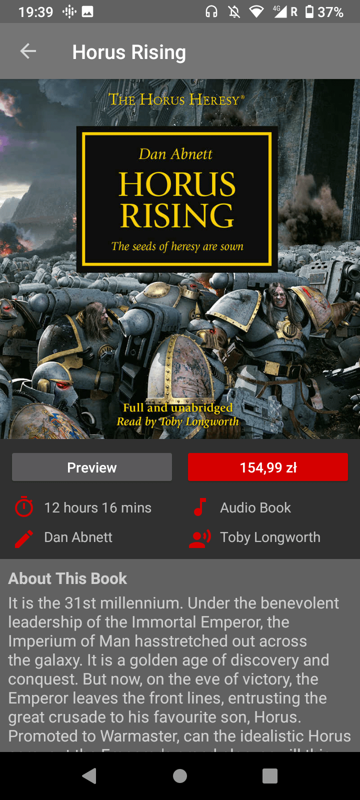 Dan Abnett - Horus Rising Audiobook  