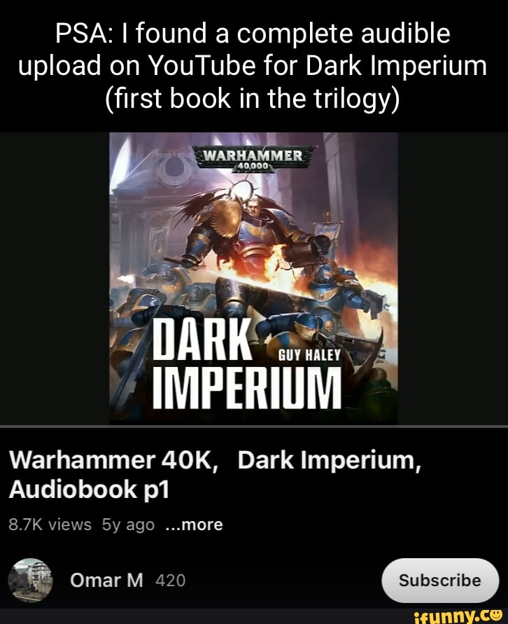 Warhammer 40K - Dark Imperium Audiobook  