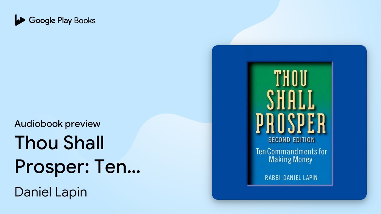 Rabbi Daniel Lapin - Thou Shall Prosper Audiobook  