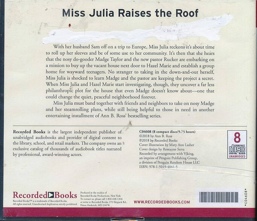 Ann B. Ross - Miss Julia Raises the Roof Audiobook  