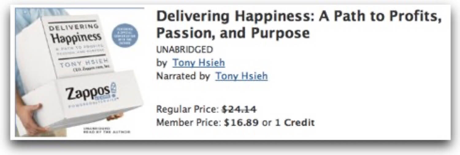 Tony Hsieh - Delivering Happiness Audiobook  