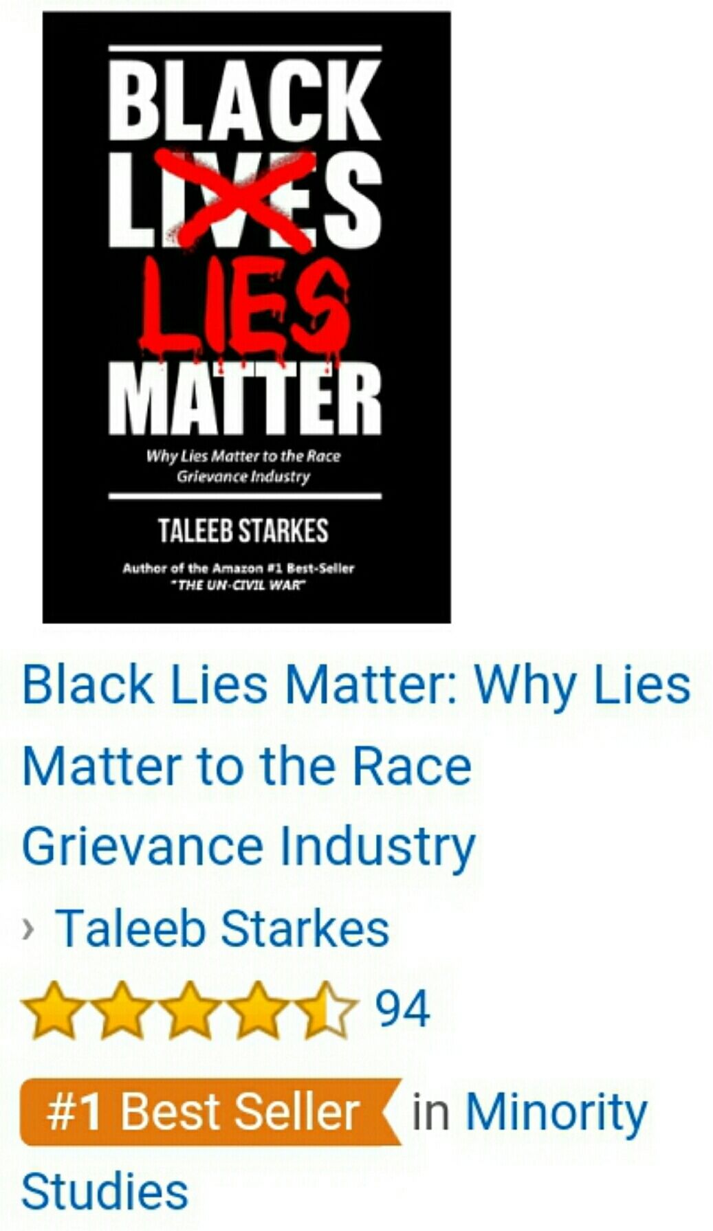 Taleeb Starkes - Black Lies Matter Audiobook  