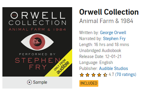 George Orwell - Animal Farm Audiobook (Stephen Fry)  