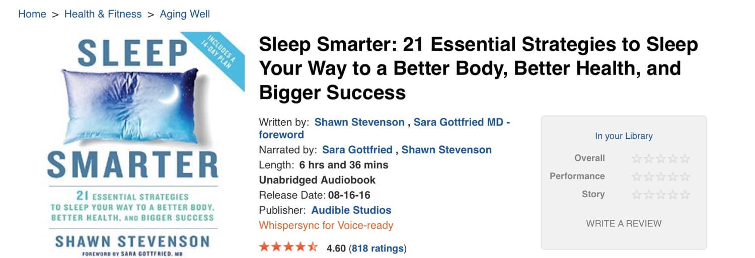 Shawn Stevenson - Sleep Smarter Audiobook  