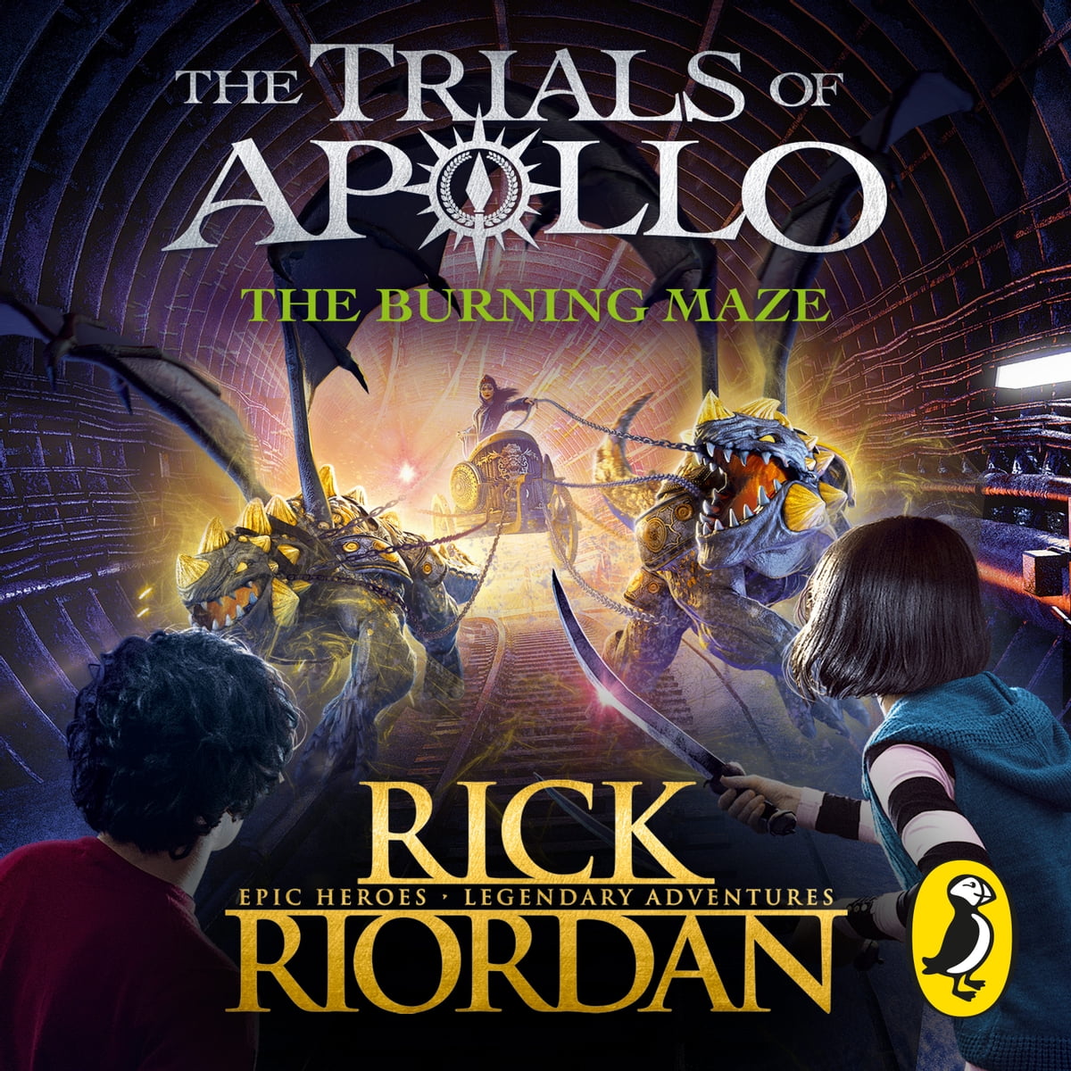 The Burning Maze Audiobook (Trials of Apollo, The Book Three)  